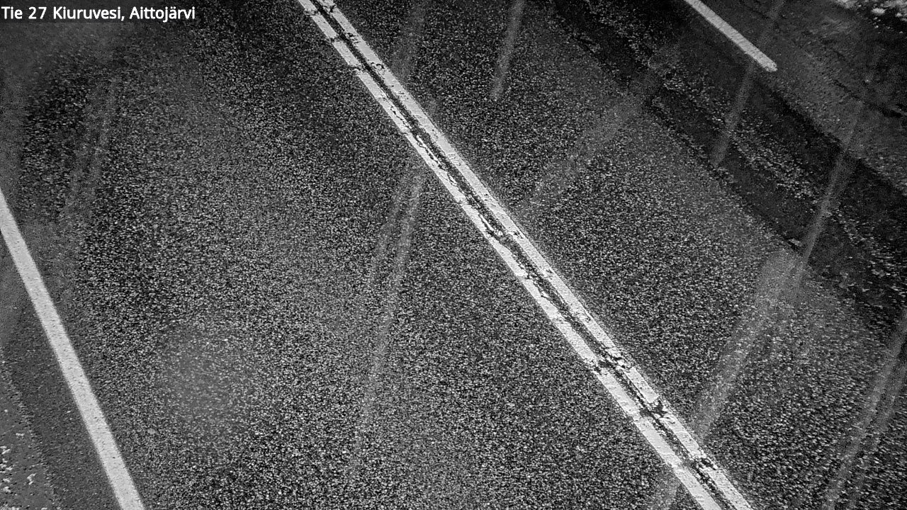 Weather Camera Image Väg 27 Kiuruvesi, Aittojärvi, Kiuruvesi, Pohjois-Savo