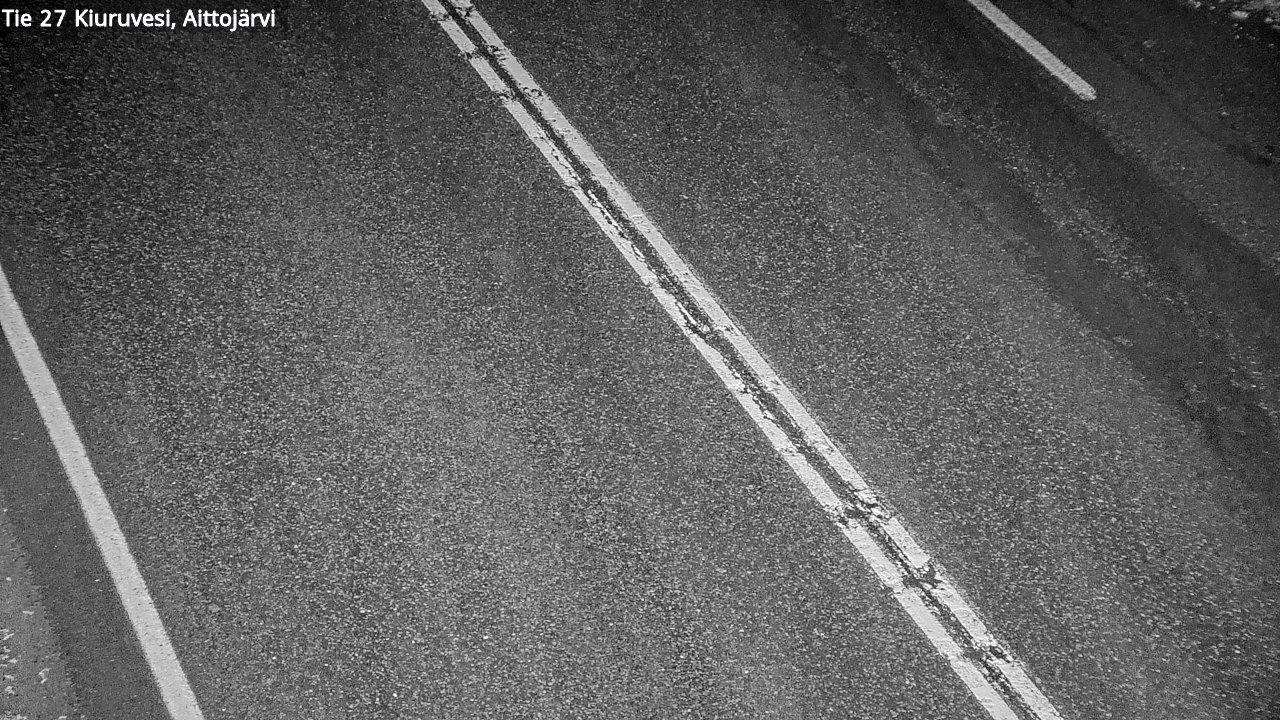 Weather Camera Image Road 27 Kiuruvesi, Aittojärvi, Kiuruvesi, Pohjois-Savo