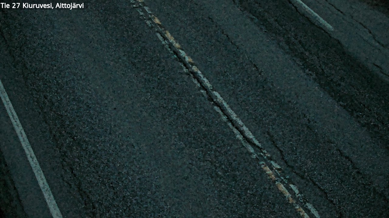 Weather Camera Image Väg 27 Kiuruvesi, Aittojärvi, Kiuruvesi, Pohjois-Savo