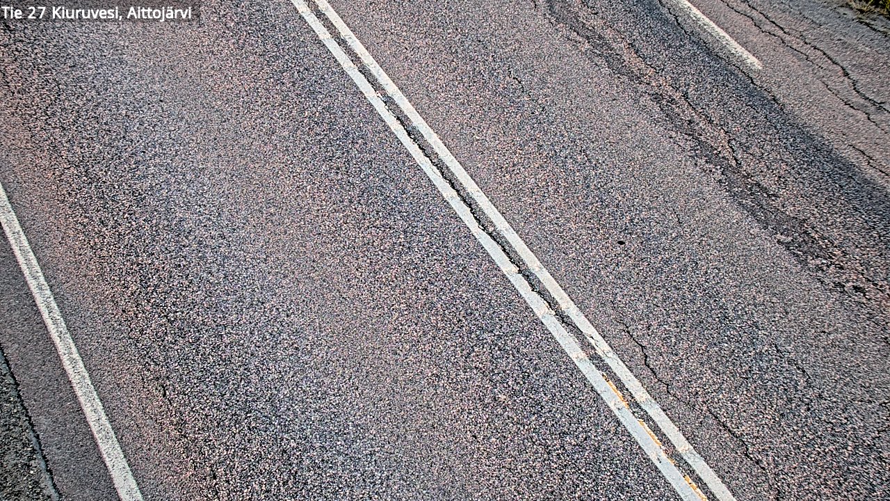Weather Camera Image Väg 27 Kiuruvesi, Aittojärvi, Kiuruvesi, Pohjois-Savo