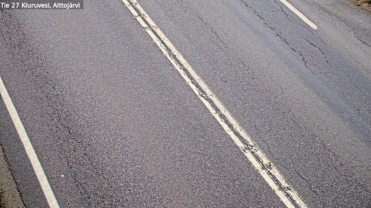 Weather Camera Image Väg 27 Kiuruvesi, Aittojärvi, Kiuruvesi, Pohjois-Savo