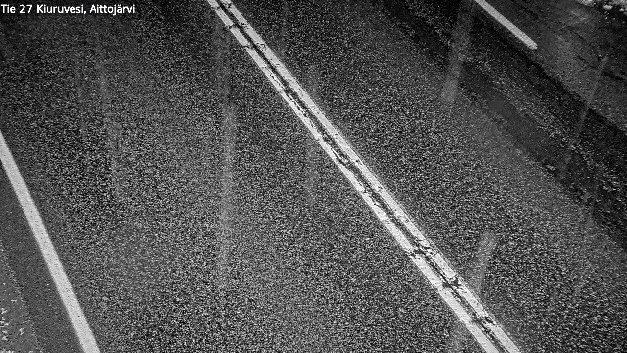 Weather Camera Image Väg 27 Kiuruvesi, Aittojärvi, Kiuruvesi, Pohjois-Savo