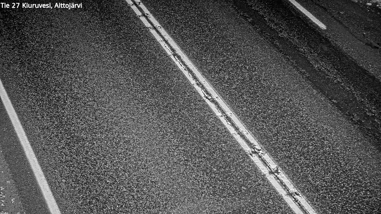 Weather Camera Image Road 27 Kiuruvesi, Aittojärvi, Kiuruvesi, Pohjois-Savo