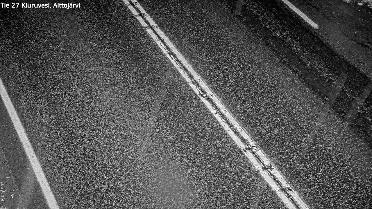 Weather Camera Image Väg 27 Kiuruvesi, Aittojärvi, Kiuruvesi, Pohjois-Savo
