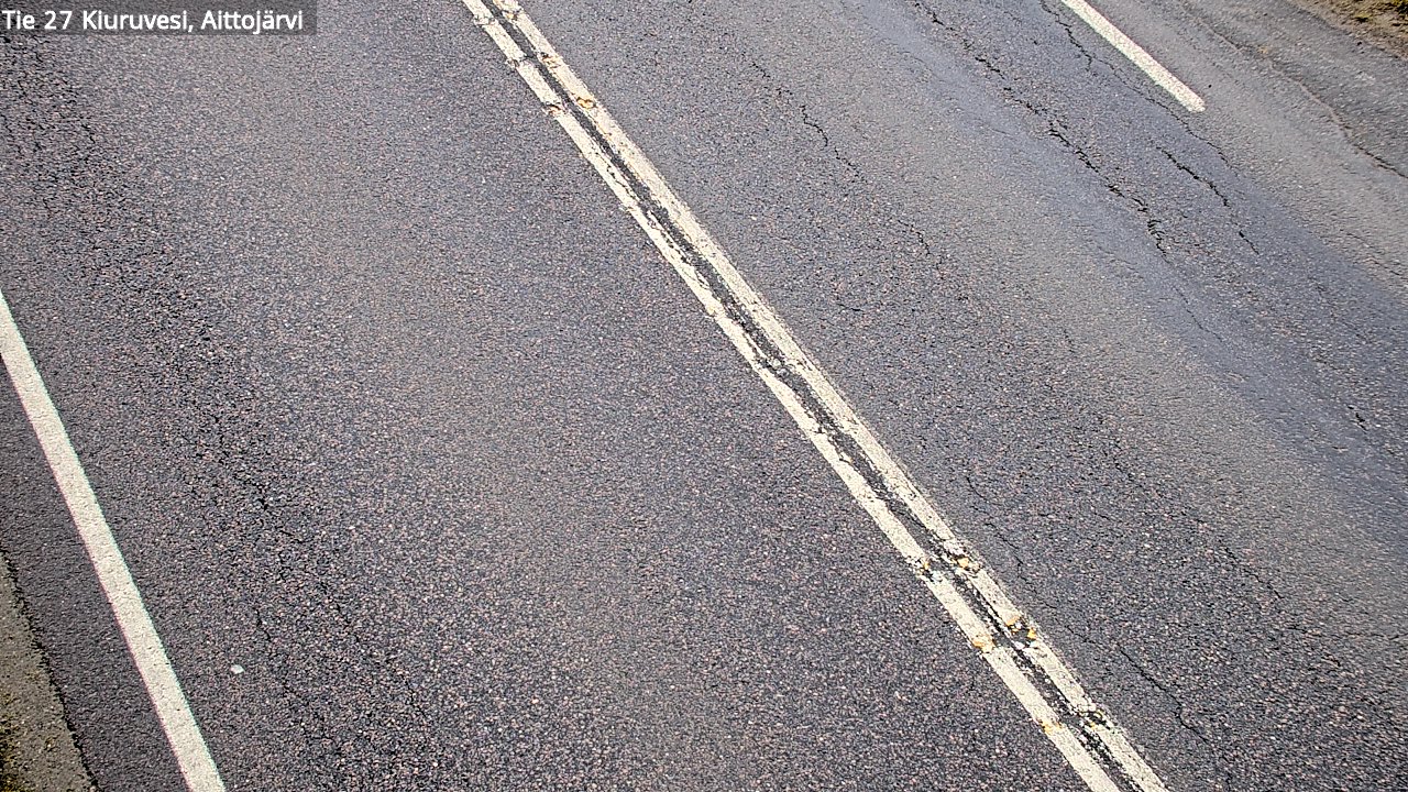 Weather Camera Image Väg 27 Kiuruvesi, Aittojärvi, Kiuruvesi, Pohjois-Savo