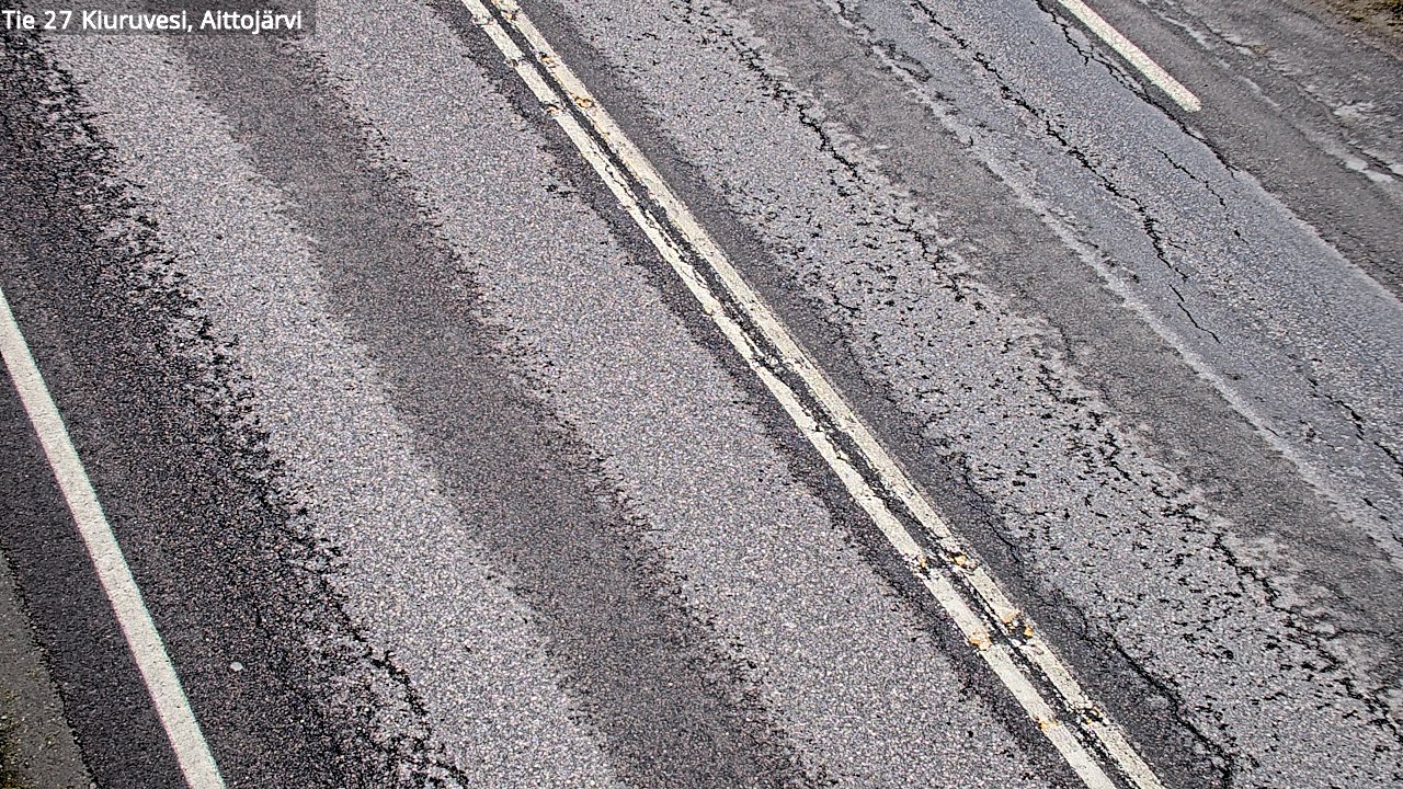 Weather Camera Image Väg 27 Kiuruvesi, Aittojärvi, Kiuruvesi, Pohjois-Savo