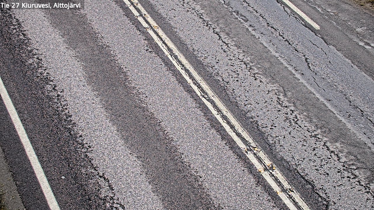 Weather Camera Image Väg 27 Kiuruvesi, Aittojärvi, Kiuruvesi, Pohjois-Savo