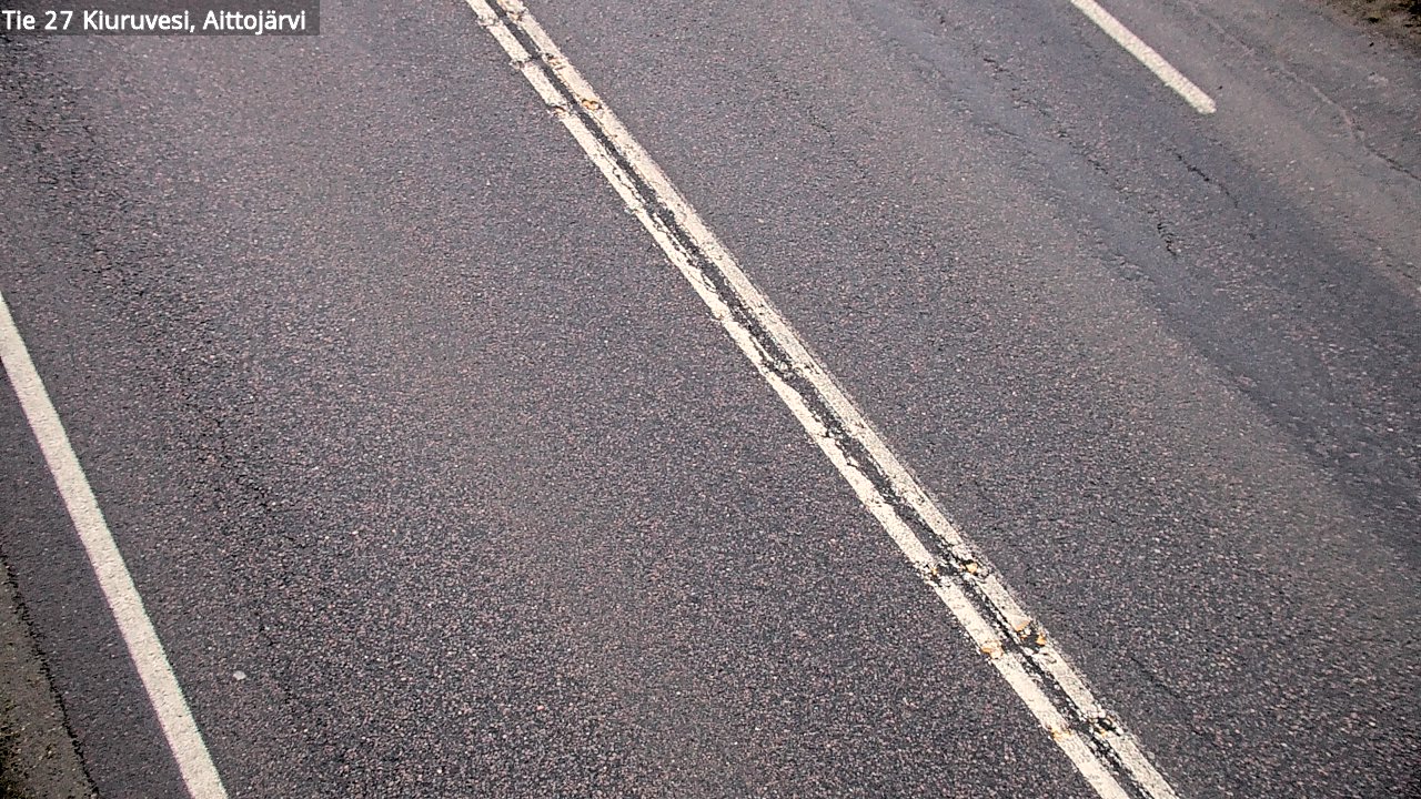 Weather Camera Image Väg 27 Kiuruvesi, Aittojärvi, Kiuruvesi, Pohjois-Savo