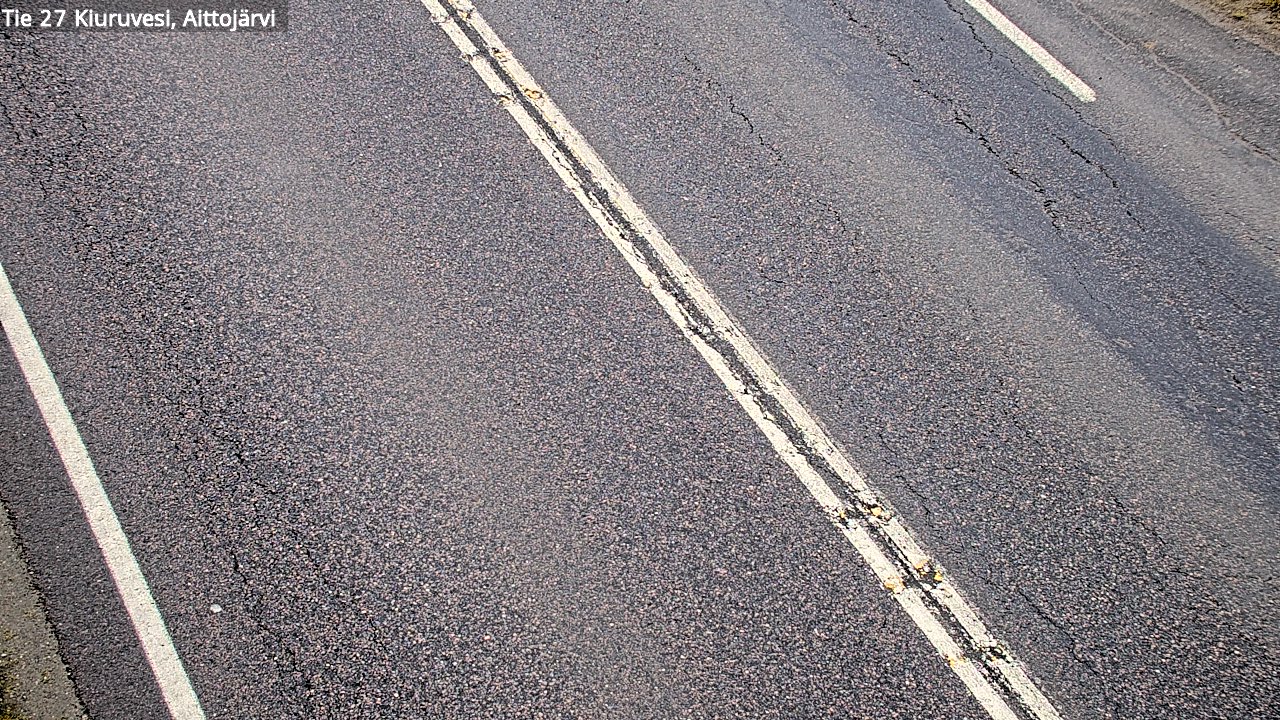 Weather Camera Image Väg 27 Kiuruvesi, Aittojärvi, Kiuruvesi, Pohjois-Savo