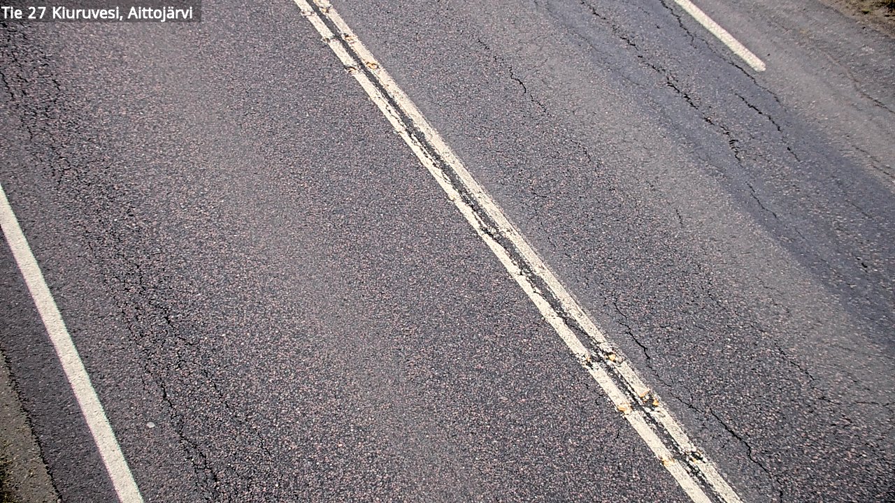 Weather Camera Image Väg 27 Kiuruvesi, Aittojärvi, Kiuruvesi, Pohjois-Savo