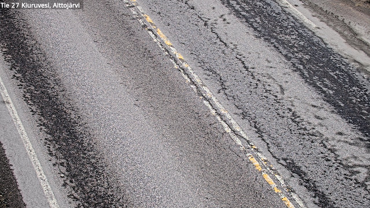 Weather Camera Image Väg 27 Kiuruvesi, Aittojärvi, Kiuruvesi, Pohjois-Savo