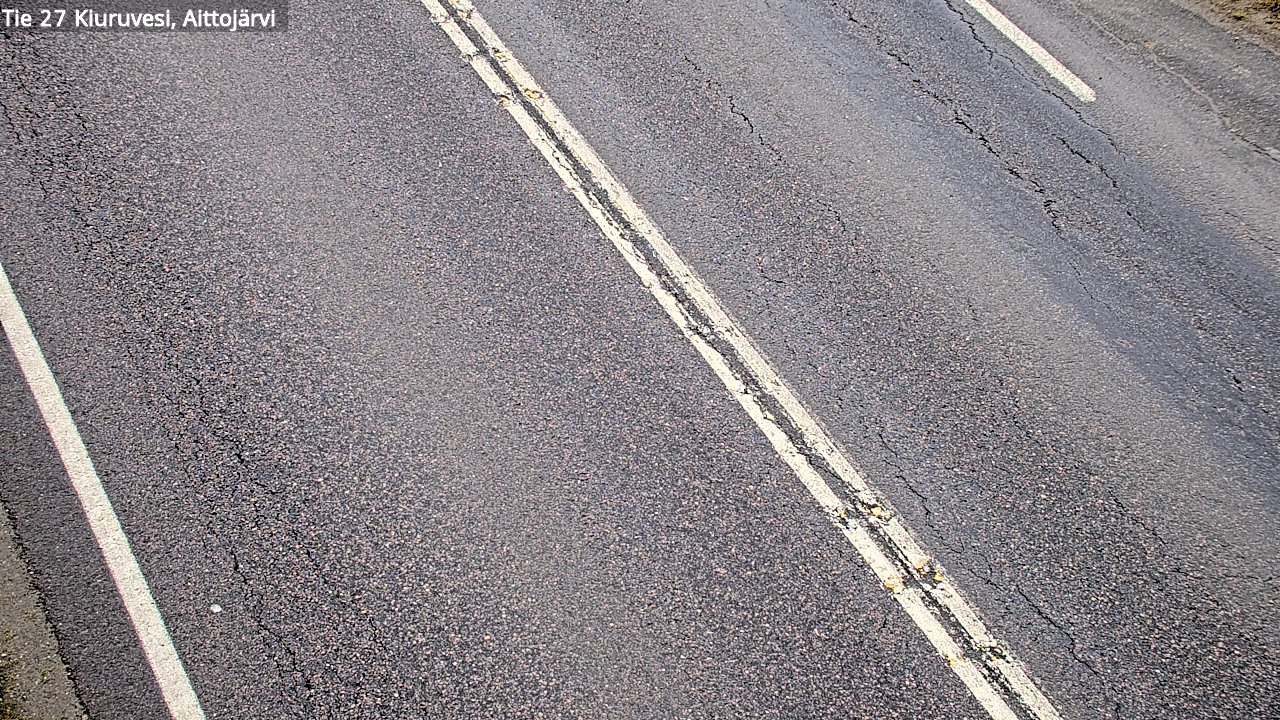 Weather Camera Image Väg 27 Kiuruvesi, Aittojärvi, Kiuruvesi, Pohjois-Savo