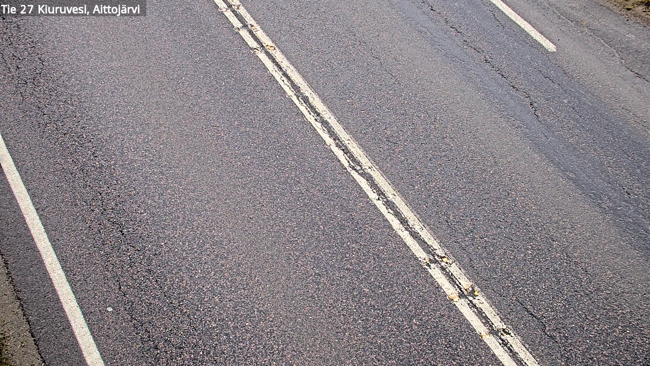 Weather Camera Image Väg 27 Kiuruvesi, Aittojärvi, Kiuruvesi, Pohjois-Savo