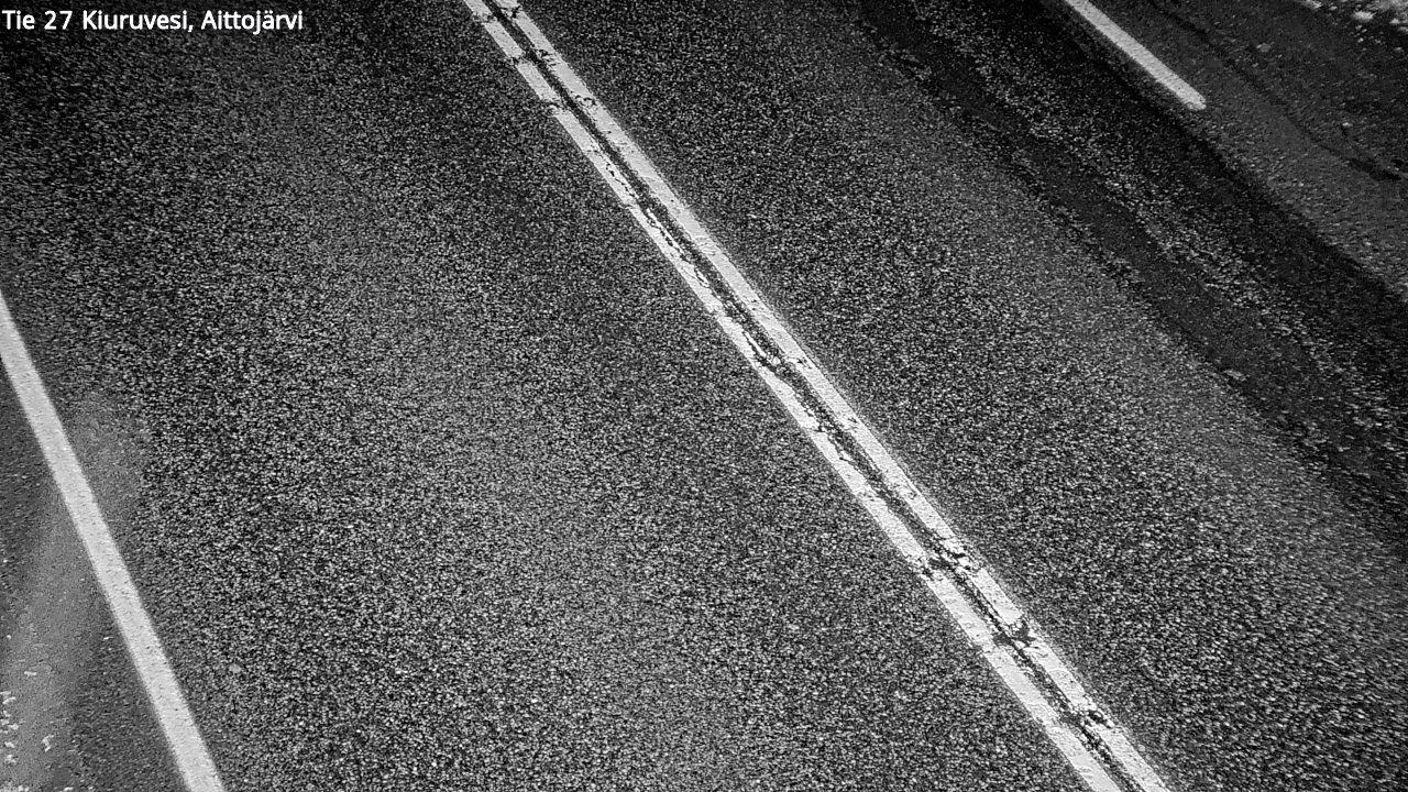 Weather Camera Image Väg 27 Kiuruvesi, Aittojärvi, Kiuruvesi, Pohjois-Savo