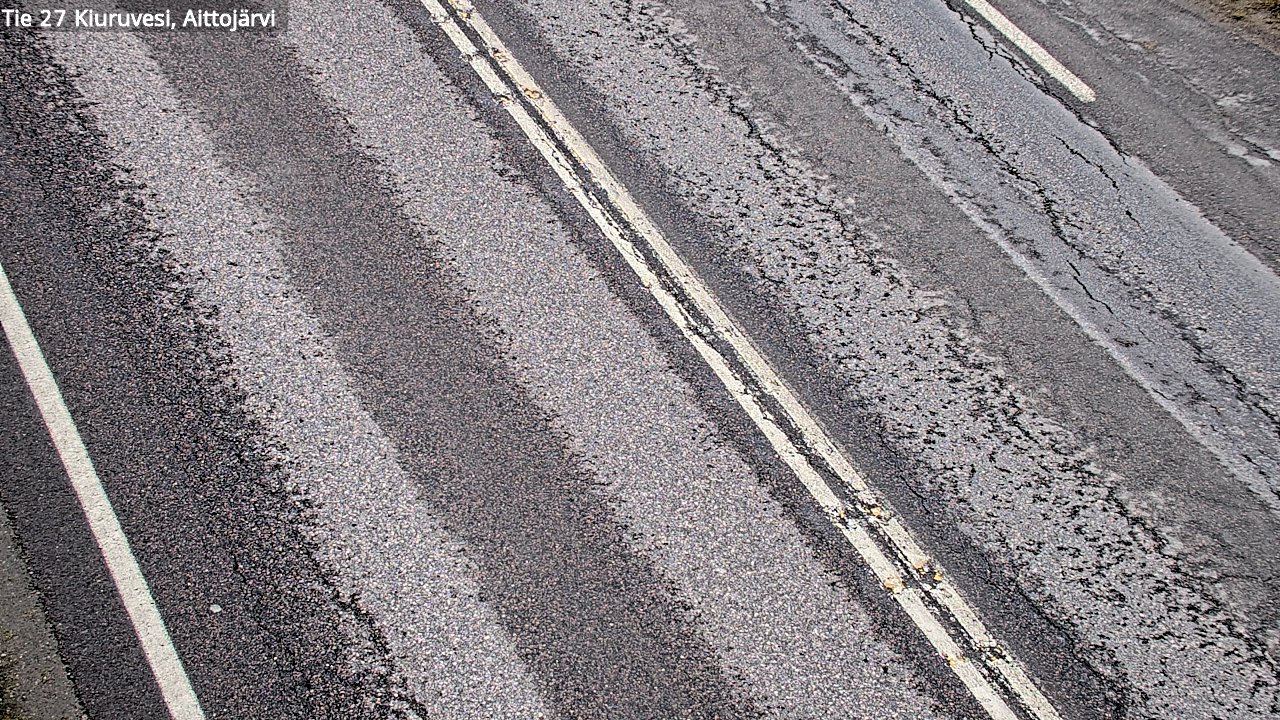 Weather Camera Image Väg 27 Kiuruvesi, Aittojärvi, Kiuruvesi, Pohjois-Savo