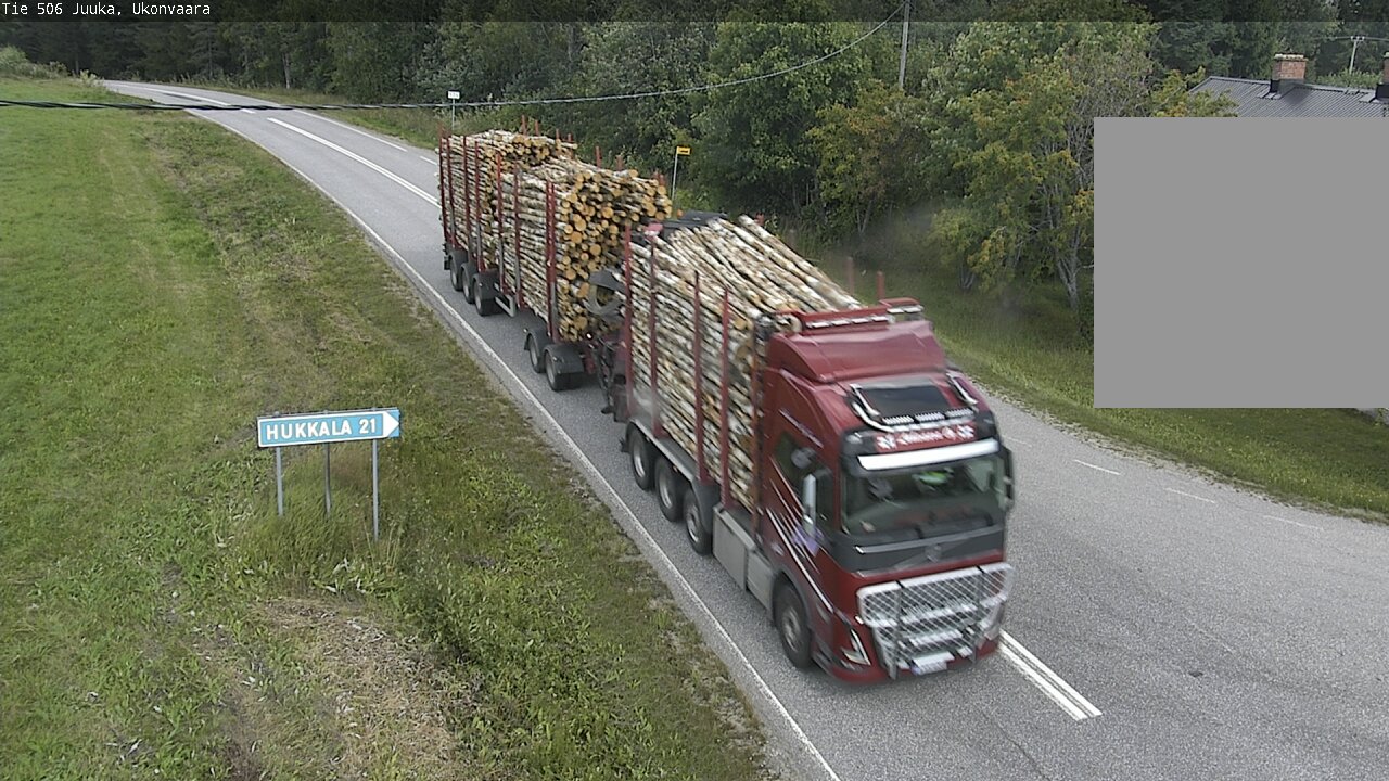 Weather Camera Image Väg 506 Juga Ukonvaara, Juuka, Pohjois-Karjala