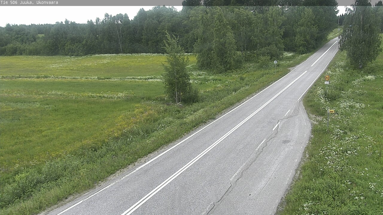 Weather Camera Image Road 506 Juuka Ukonvaara, Juuka, Pohjois-Karjala