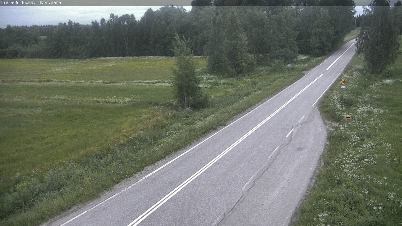Weather Camera Image Road 506 Juuka Ukonvaara, Juuka, Pohjois-Karjala