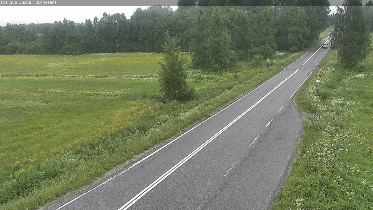 Weather Camera Image Väg 506 Juga Ukonvaara, Juuka, Pohjois-Karjala