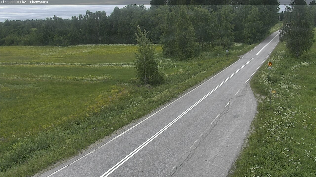 Weather Camera Image Road 506 Juuka Ukonvaara, Juuka, Pohjois-Karjala