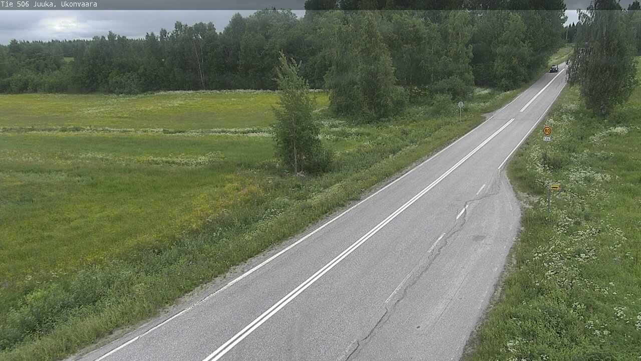 Weather Camera Image Road 506 Juuka Ukonvaara, Juuka, Pohjois-Karjala