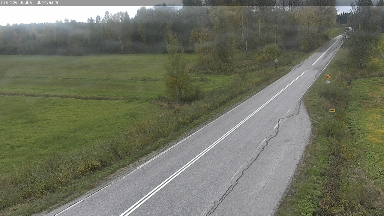 Weather Camera Image Road 506 Juuka Ukonvaara, Juuka, Pohjois-Karjala