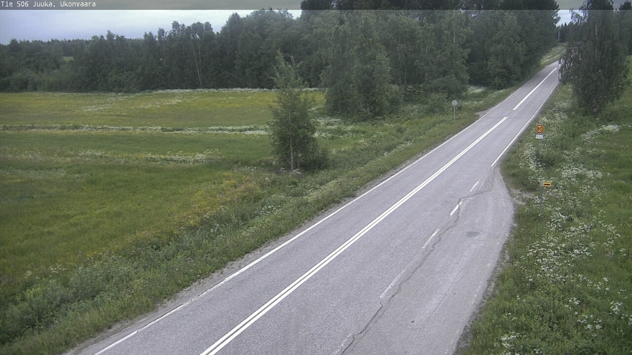 Weather Camera Image Road 506 Juuka Ukonvaara, Juuka, Pohjois-Karjala