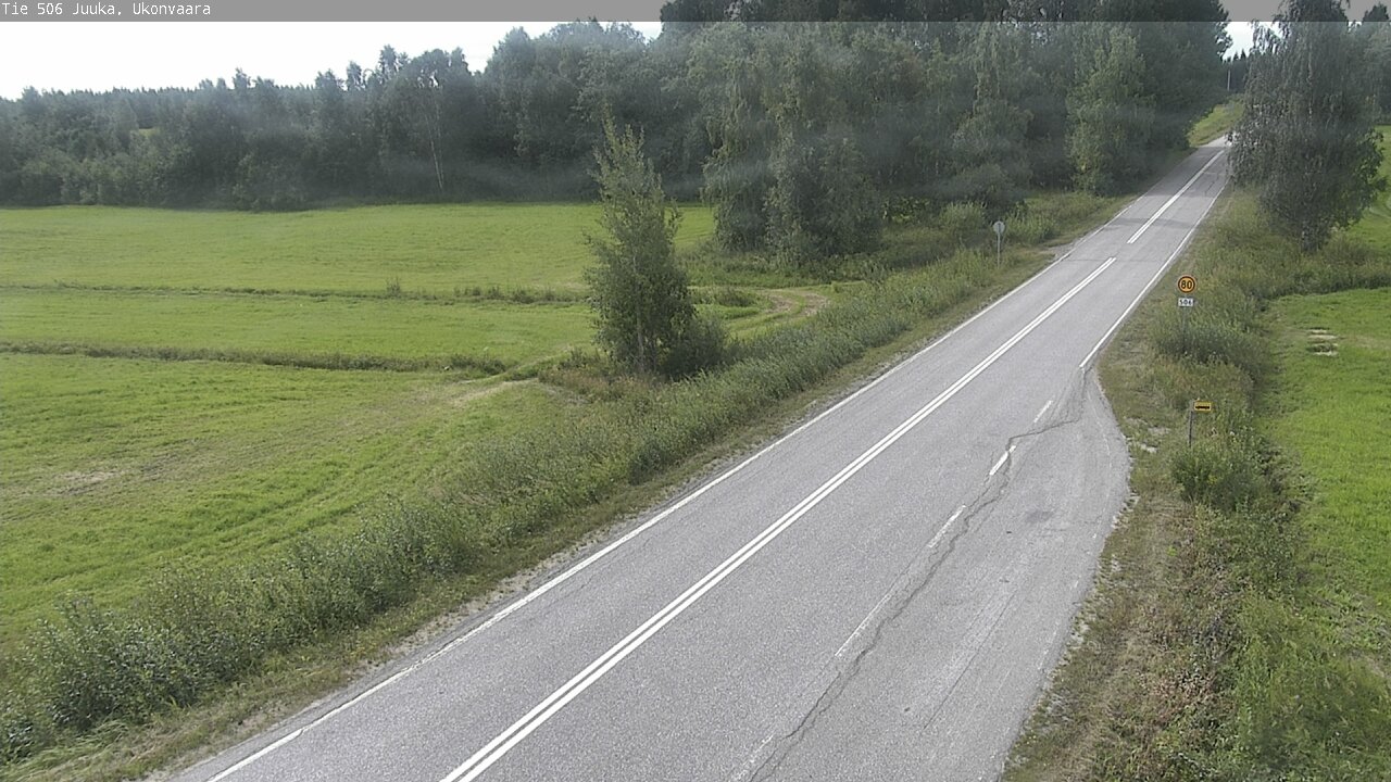 Weather Camera Image Väg 506 Juga Ukonvaara, Juuka, Pohjois-Karjala