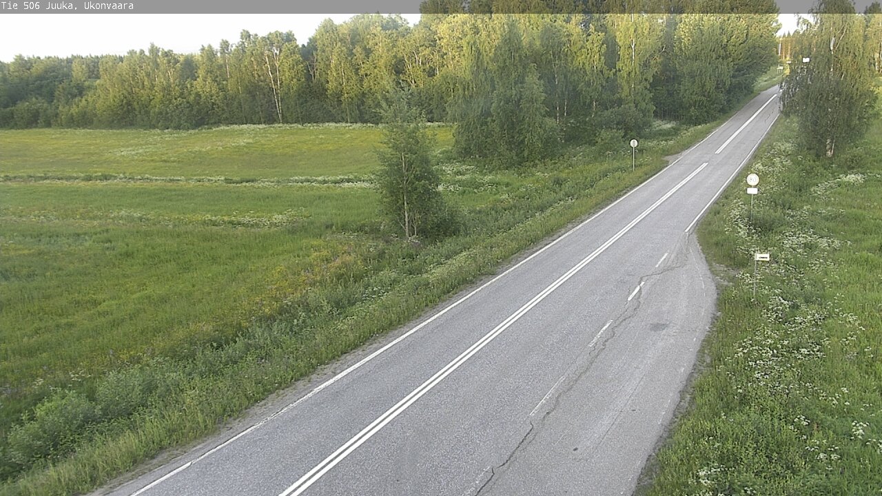 Weather Camera Image Road 506 Juuka Ukonvaara, Juuka, Pohjois-Karjala