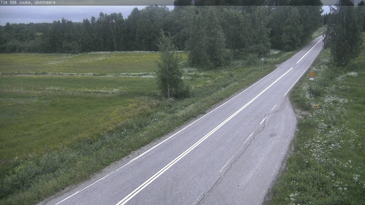 Weather Camera Image Road 506 Juuka Ukonvaara, Juuka, Pohjois-Karjala