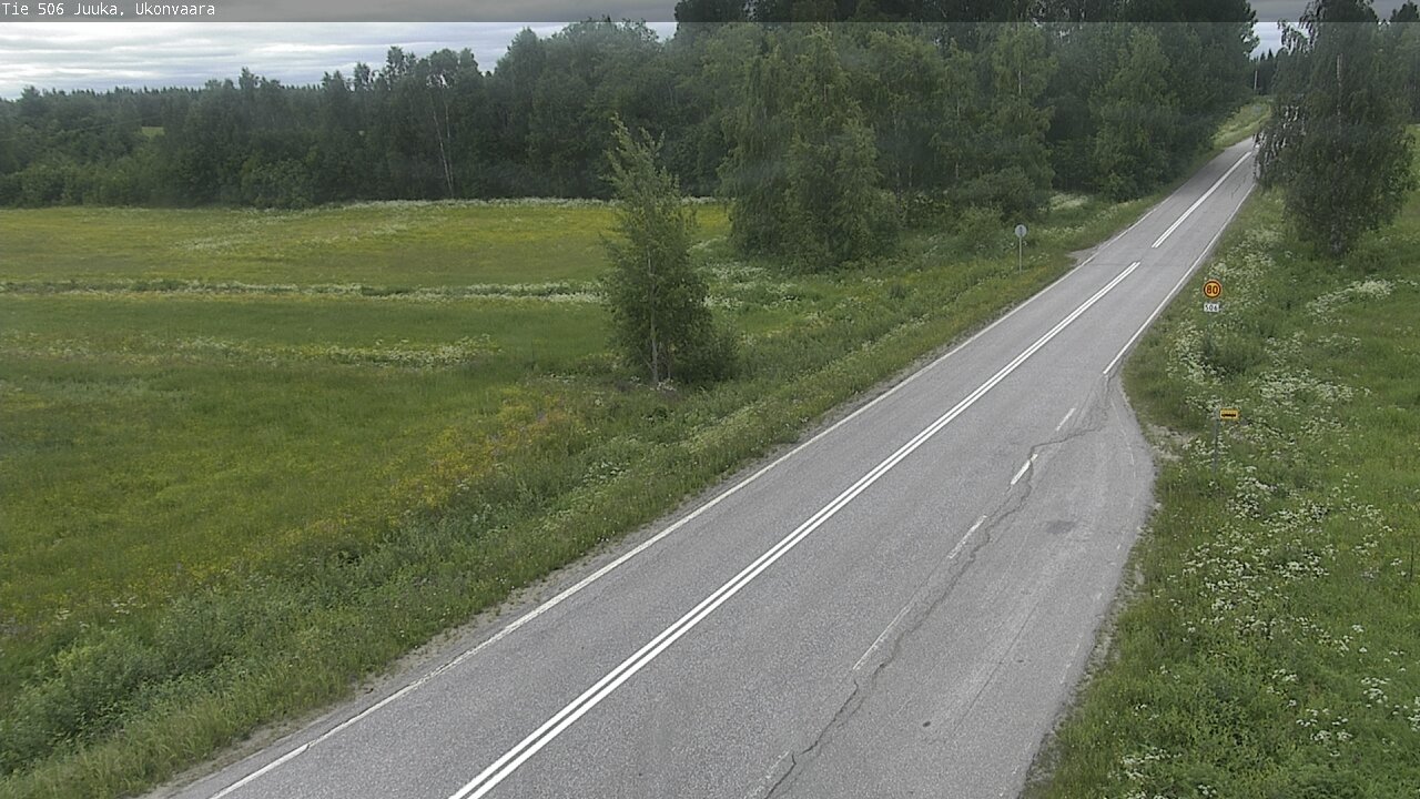 Weather Camera Image Road 506 Juuka Ukonvaara, Juuka, Pohjois-Karjala