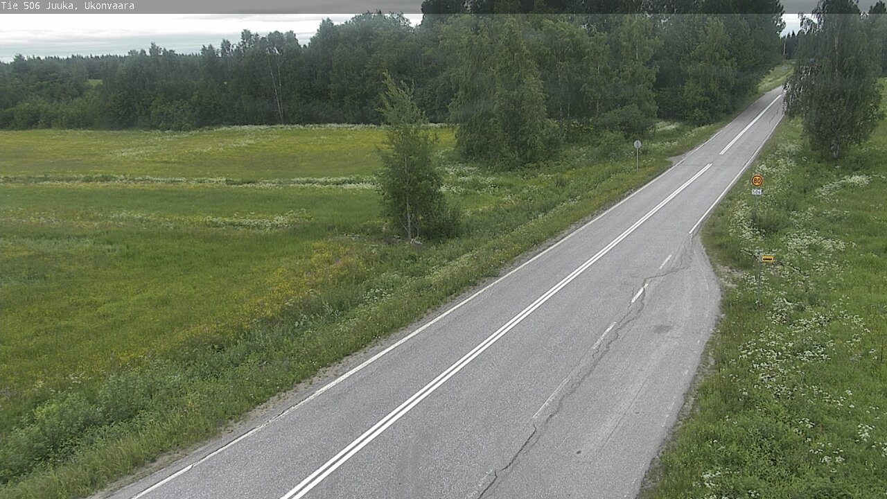 Weather Camera Image Road 506 Juuka Ukonvaara, Juuka, Pohjois-Karjala