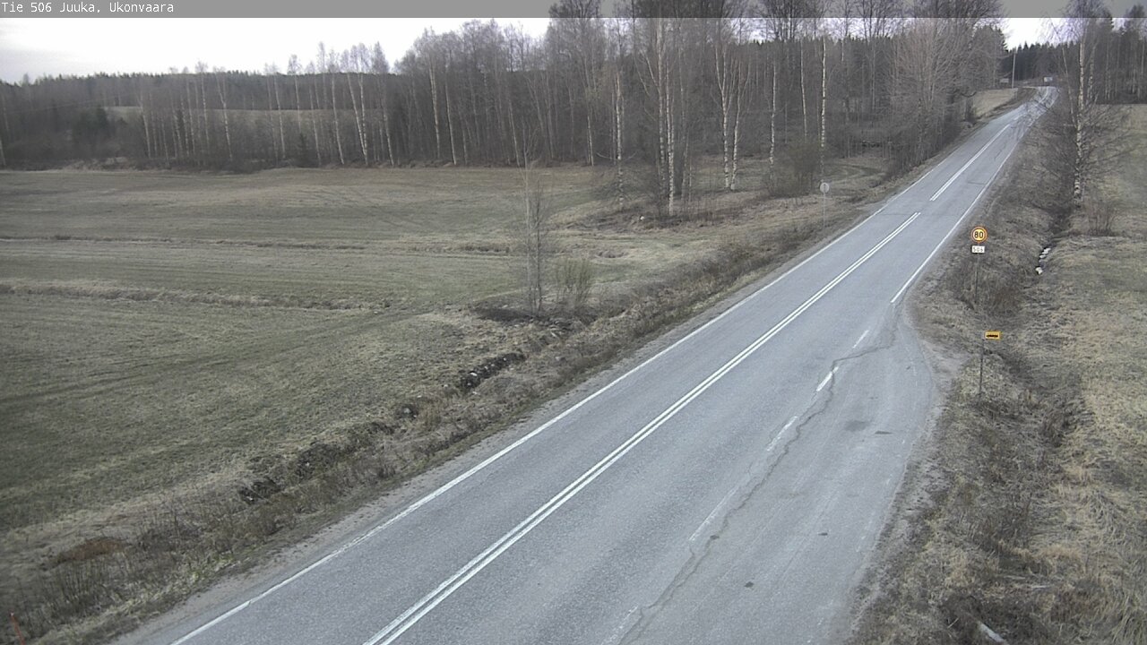 Weather Camera Image Road 506 Juuka Ukonvaara, Juuka, Pohjois-Karjala