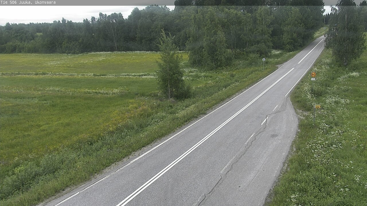 Weather Camera Image Road 506 Juuka Ukonvaara, Juuka, Pohjois-Karjala
