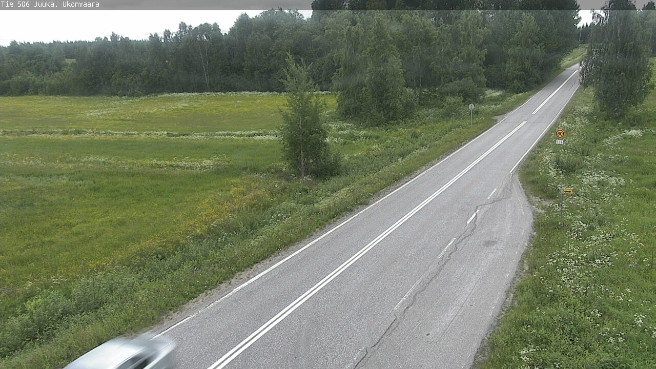 Weather Camera Image Road 506 Juuka Ukonvaara, Juuka, Pohjois-Karjala