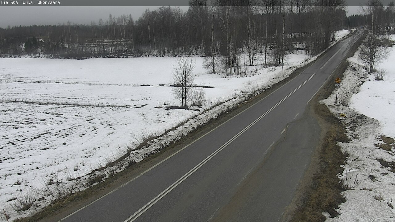 Weather Camera Image Väg 506 Juga Ukonvaara, Juuka, Pohjois-Karjala