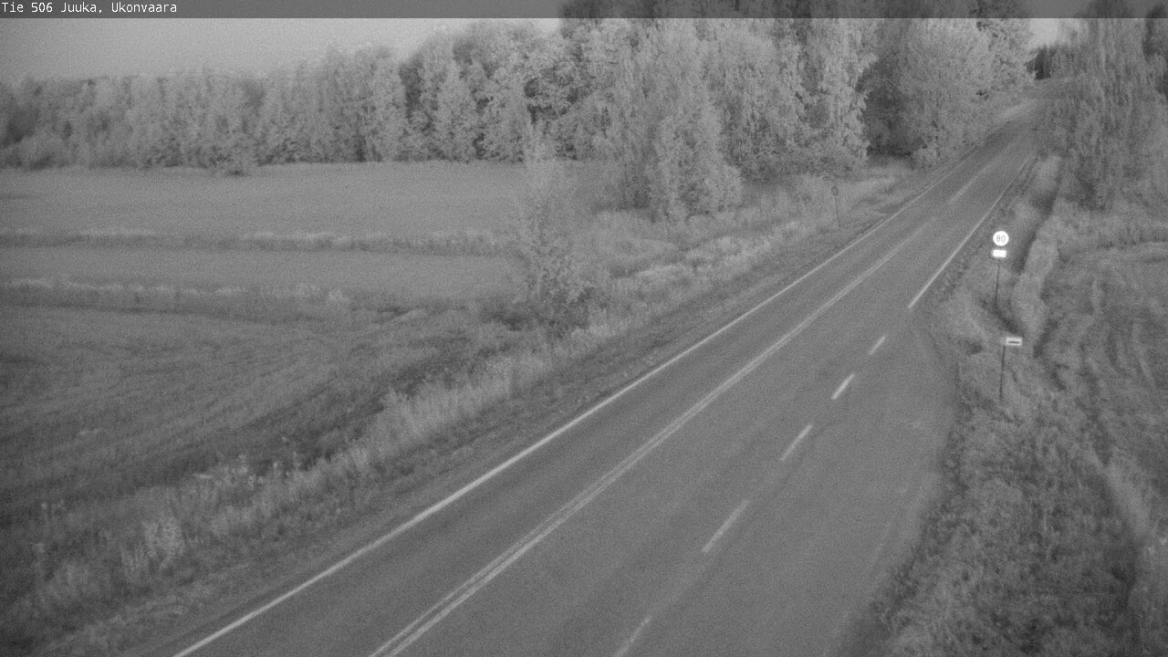 Weather Camera Image Road 506 Juuka Ukonvaara, Juuka, Pohjois-Karjala
