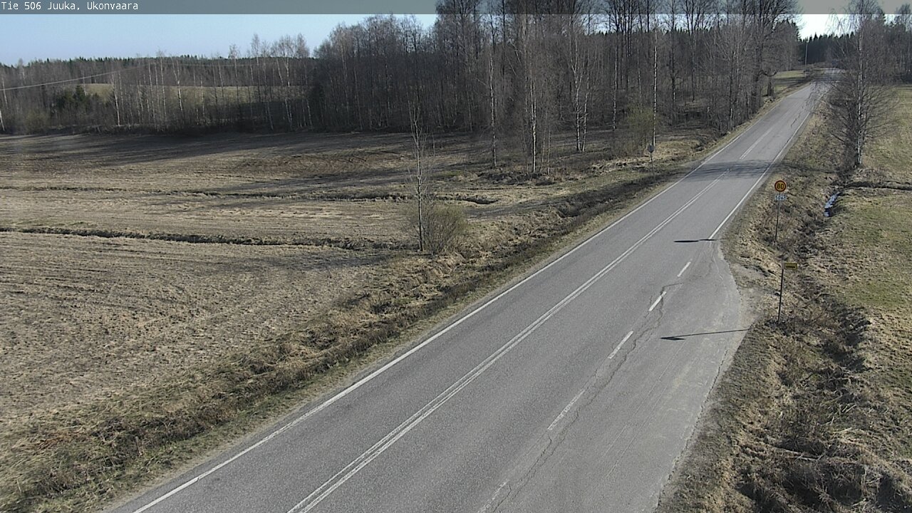 Weather Camera Image Väg 506 Juga Ukonvaara, Juuka, Pohjois-Karjala