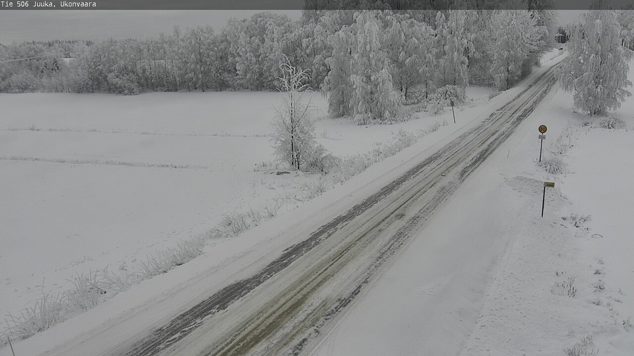 Weather Camera Image Road 506 Juuka Ukonvaara, Juuka, Pohjois-Karjala