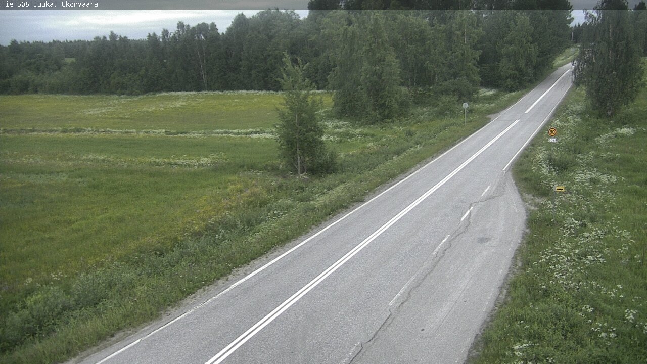 Weather Camera Image Road 506 Juuka Ukonvaara, Juuka, Pohjois-Karjala