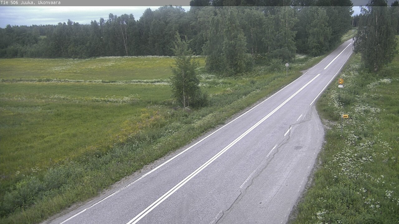 Weather Camera Image Road 506 Juuka Ukonvaara, Juuka, Pohjois-Karjala