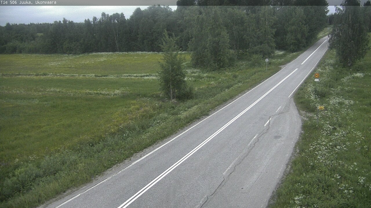 Weather Camera Image Road 506 Juuka Ukonvaara, Juuka, Pohjois-Karjala