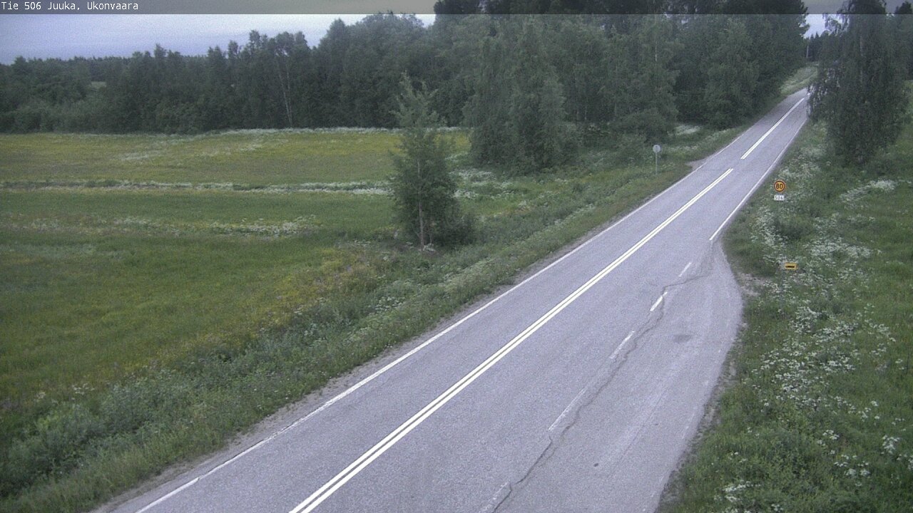 Weather Camera Image Road 506 Juuka Ukonvaara, Juuka, Pohjois-Karjala
