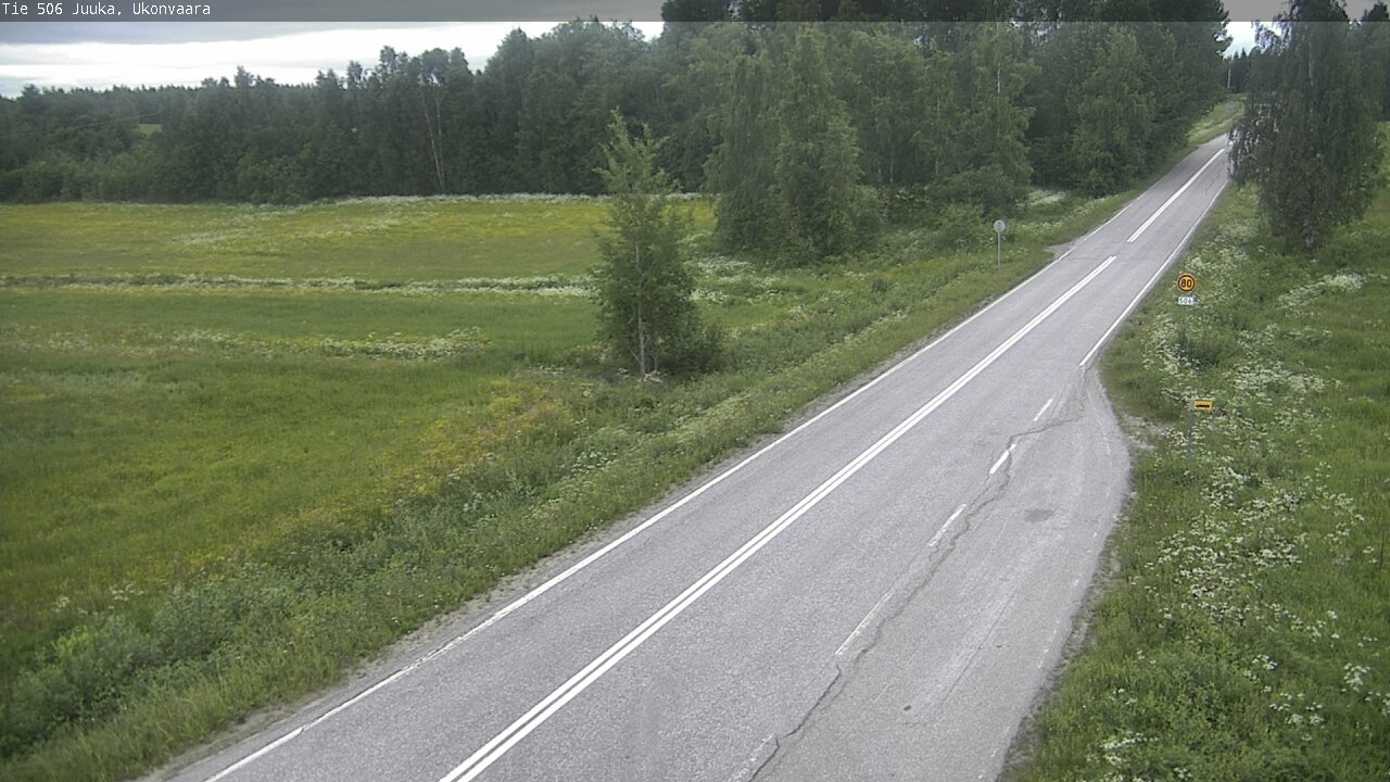 Weather Camera Image Road 506 Juuka Ukonvaara, Juuka, Pohjois-Karjala