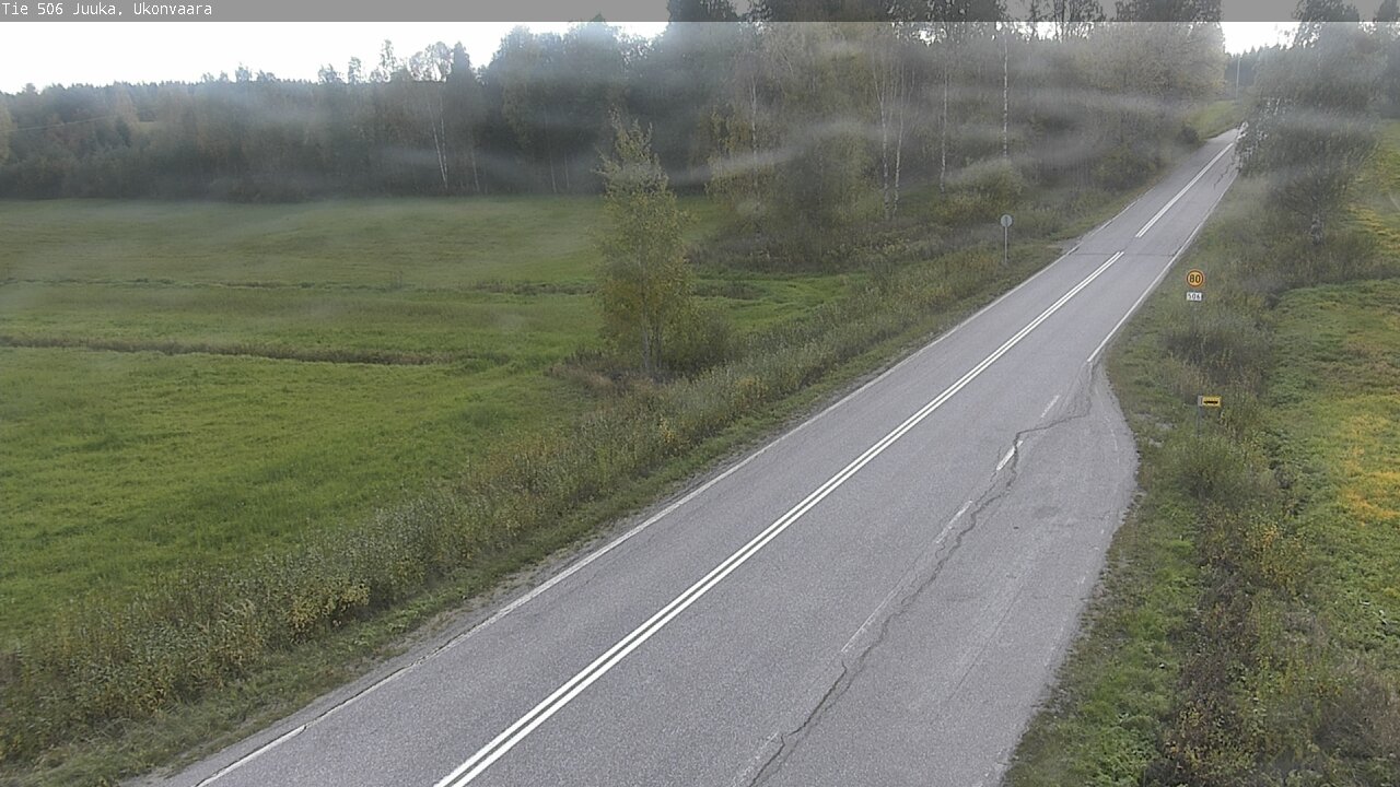 Weather Camera Image Road 506 Juuka Ukonvaara, Juuka, Pohjois-Karjala