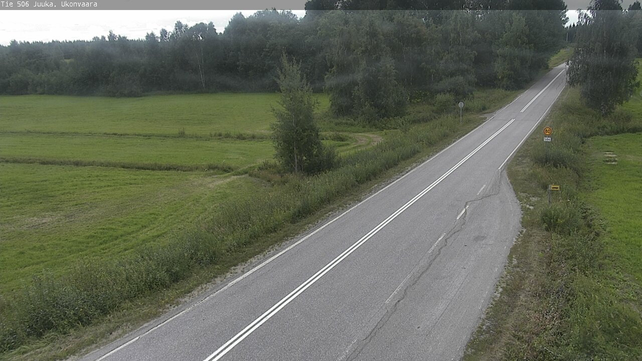 Weather Camera Image Väg 506 Juga Ukonvaara, Juuka, Pohjois-Karjala