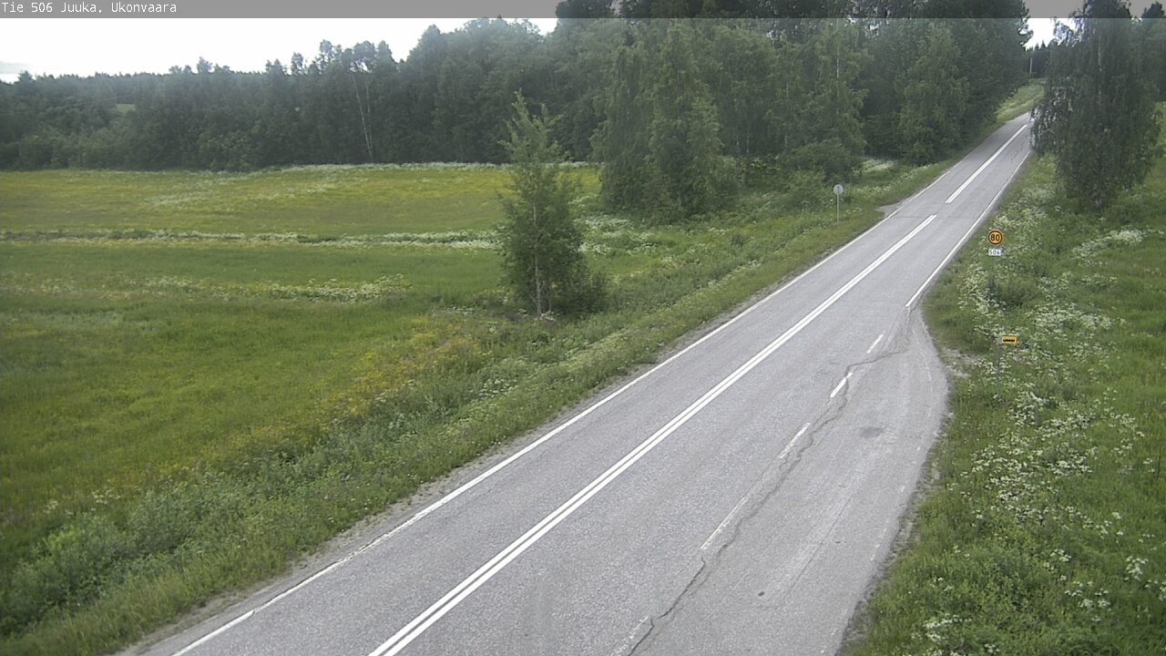 Weather Camera Image Road 506 Juuka Ukonvaara, Juuka, Pohjois-Karjala