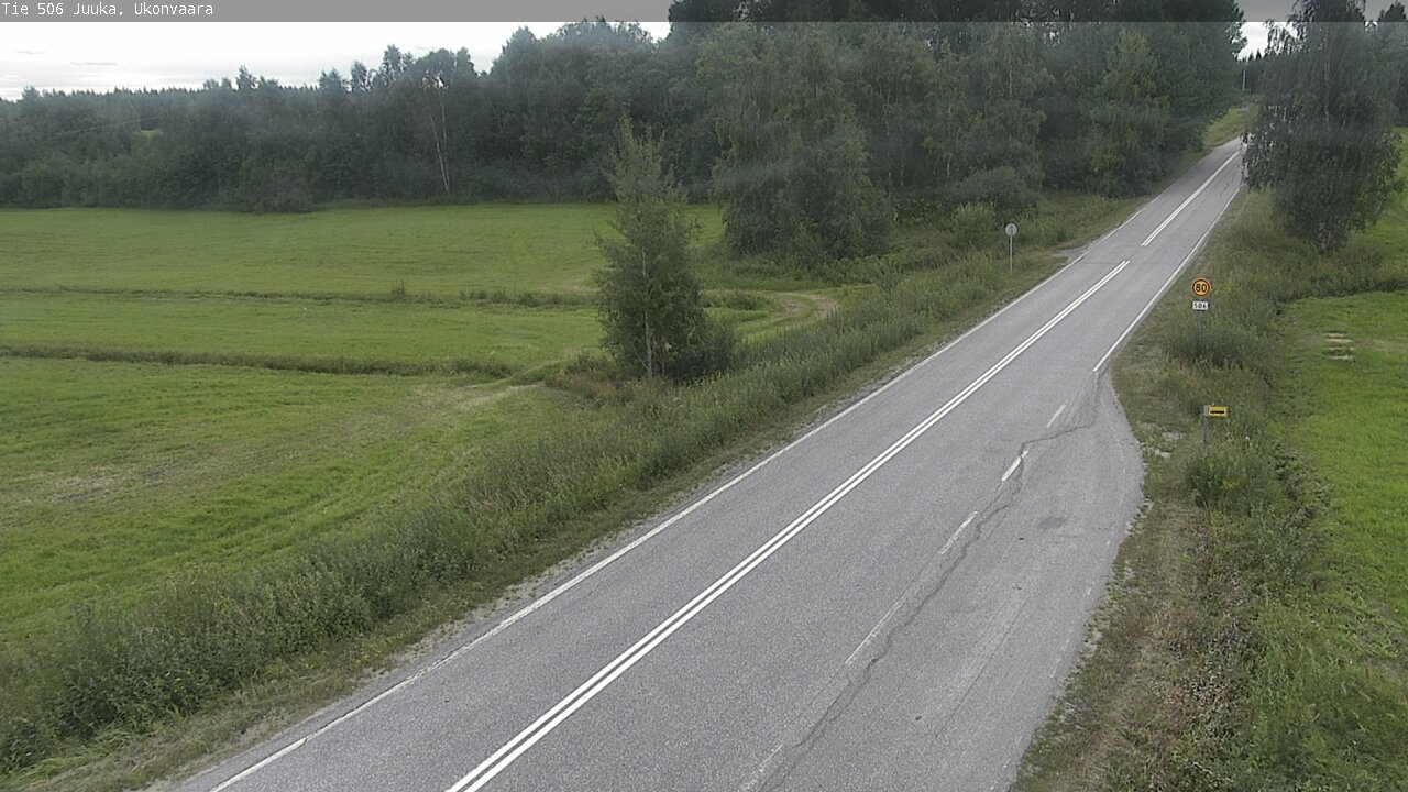 Weather Camera Image Väg 506 Juga Ukonvaara, Juuka, Pohjois-Karjala