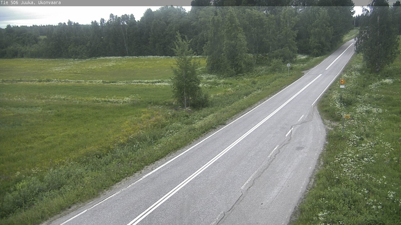 Weather Camera Image Road 506 Juuka Ukonvaara, Juuka, Pohjois-Karjala