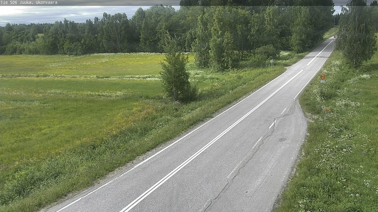 Weather Camera Image Road 506 Juuka Ukonvaara, Juuka, Pohjois-Karjala